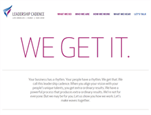 Tablet Screenshot of leadershipcadence.com